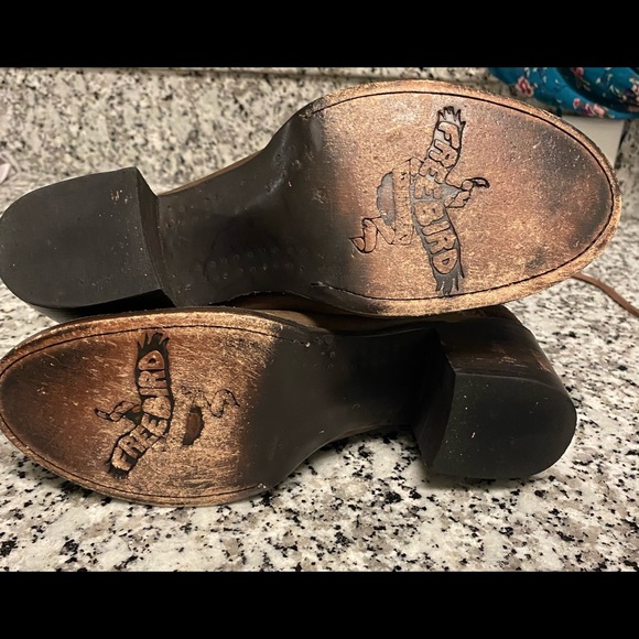 **SOLD**Freebird leather coal boots lace up - Picture 11 of 12